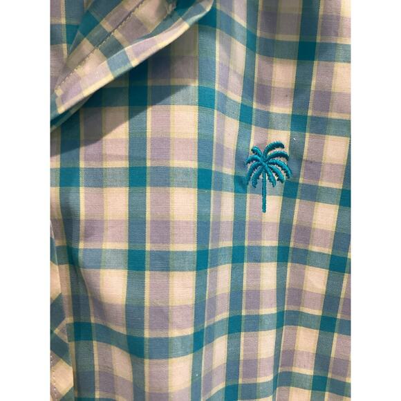 Vintage Lilly Pulitzer Womens Button Up Gingham Plaid Shirt Size 2 Preppy Beach - Picture 6 of 9